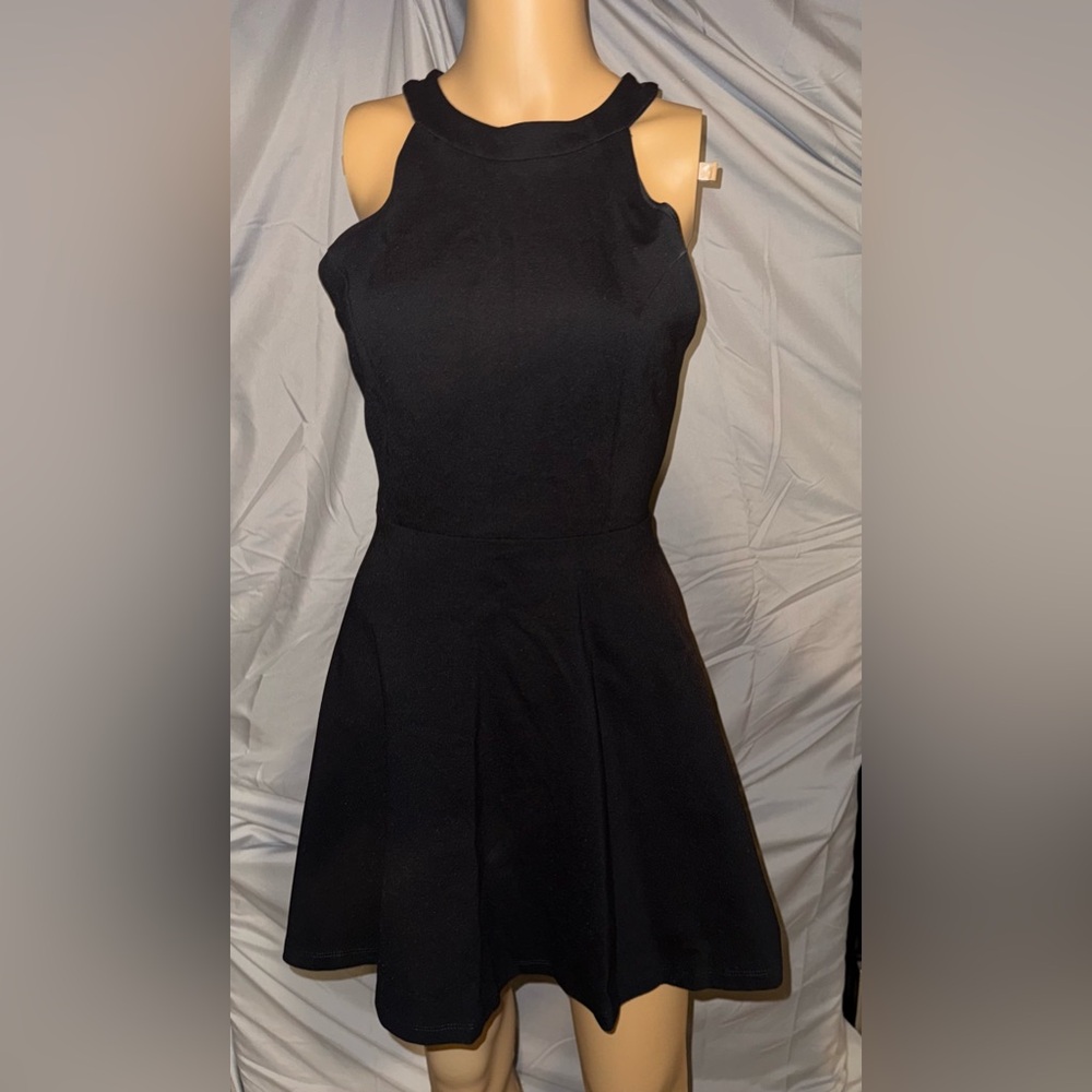 Windsor Black Halter Mini Dress